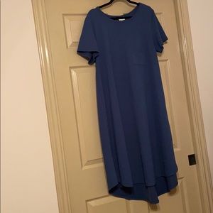 LuLaRoe Blue 2XL Carly Dress